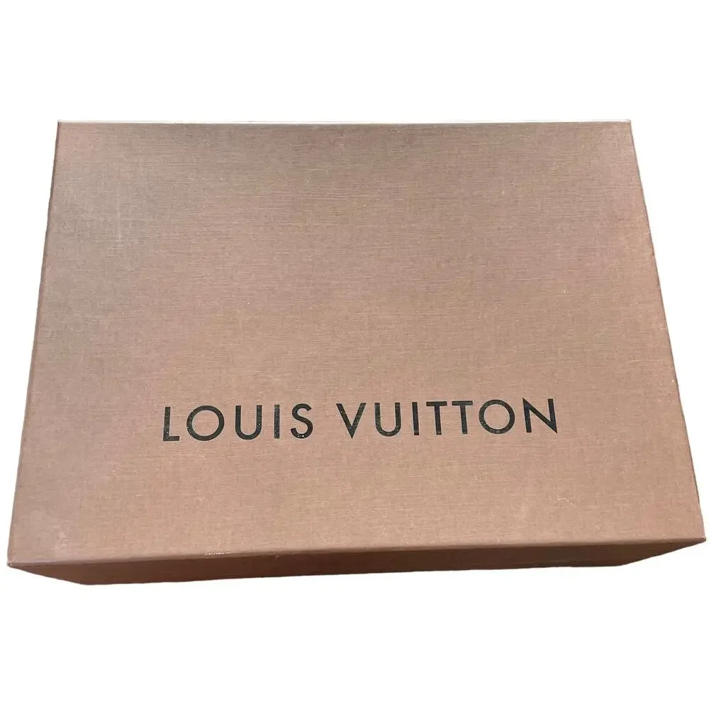 Louis Vuitton Gift Box Authentic Large Empty Storage Brown Imperfect READ